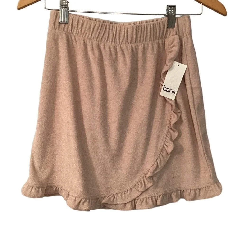 Bar III terry clothes beige skirt size‎ S